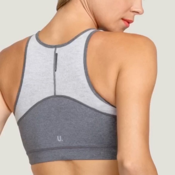 NWT Unbridled by Tail Scarlet High Neck Sports Bra Grey - Picture 1 of 6